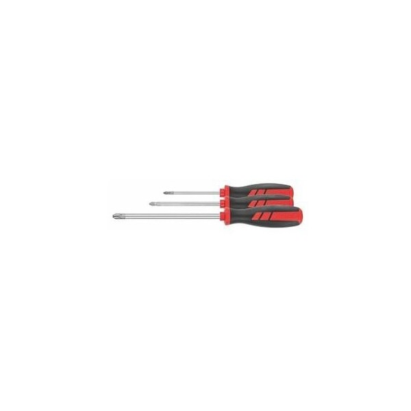 Holex Screwdriver for Phillips Set, with Power Grip, 3 Pc, #1 to #3 668411 3 - main